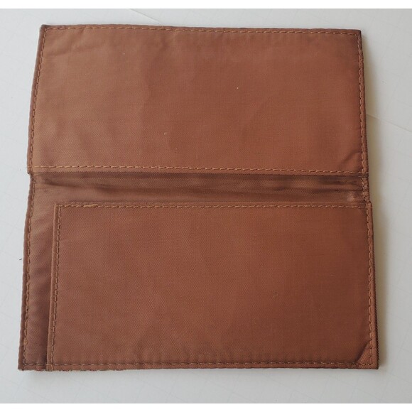 Longaberger Multi-Colored Striped Fabric Checkbook Cover Wallet Homestead - Picture 2 of 5